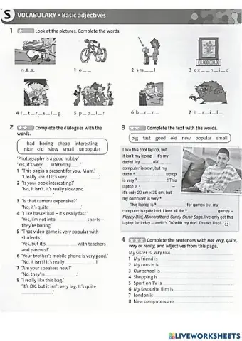 Adjectives Enligsh Plus