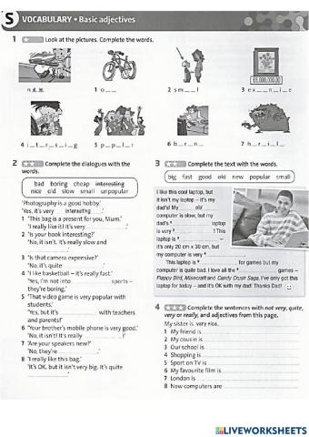 Adjectives Enligsh Plus