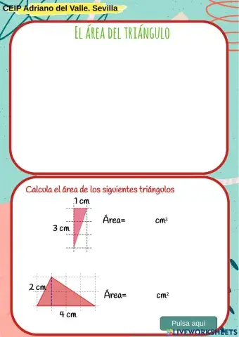 Área de los triángulos