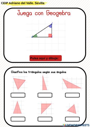 Clasificación de triángulos 2
