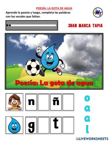 Poesía: la gota de agua