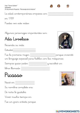 personajes de la historia contemporánea