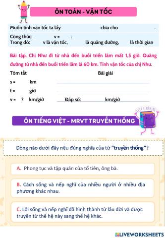 Ôn tập ngày 15-3