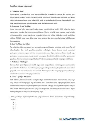 Post test to 2 alumni