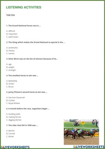 ALC Listening activities