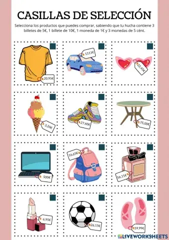 Casillas de selección