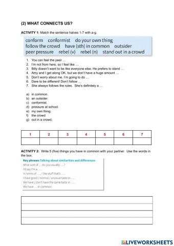 (2) what connects us?