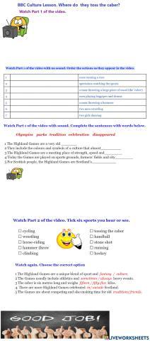 Wider World 3. Unit 5 BBC Culture lesson. Sport