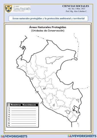 Áreas Naturales  Protegidas 2023