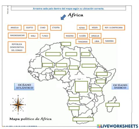 Paìses de Africa