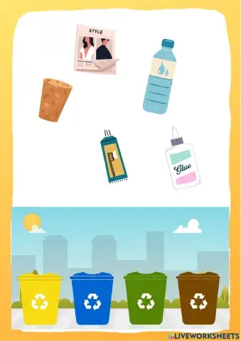 Put the trash in the right place