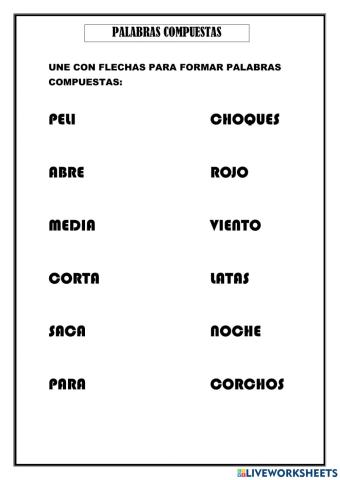 Palabras compuestas