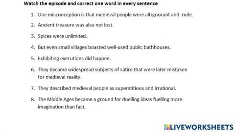 Myths about the Middle ages