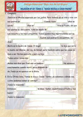 Jesús nos revela al Padre