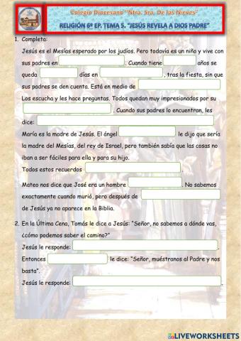 Jesús nos revela al Padre