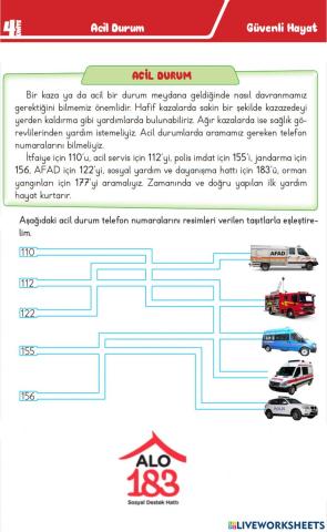 Acil Durum Numaraları