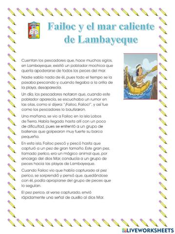 Failoc y el mar caliente de Lambayeque