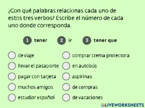 A1 Tener, ir o tener que