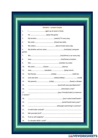 Present simple revision