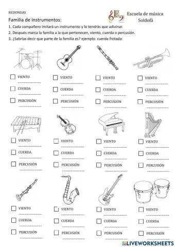 Familia de instrumentos