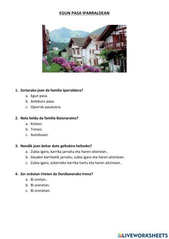 Egun pasa iparraldean