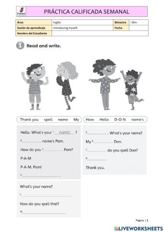 Introducing yourself