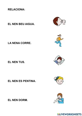 Relaciona imatge dibuix