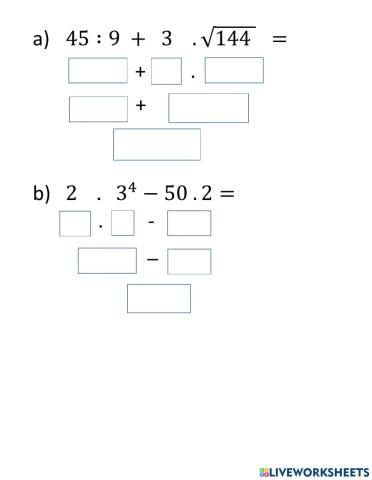 Operaciones combinadas 1