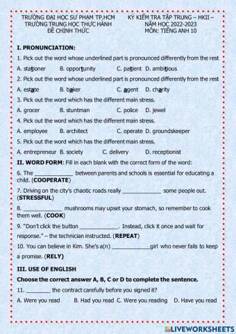 E10 - DHSP - Mid term 2 - 22-23