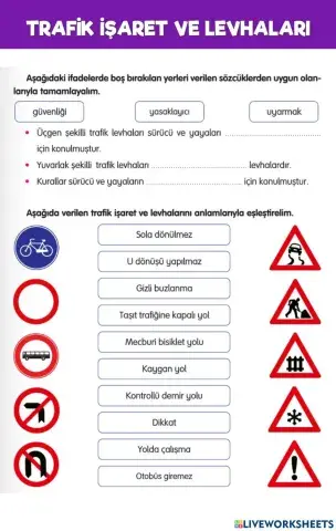 Trafik İşaret ve Levhaları