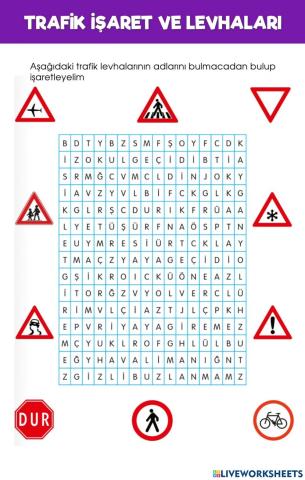 Trafik İşaret Ve Levhaları