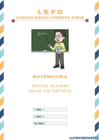 Perkalian dan Pembagian Bentuk Aljabar