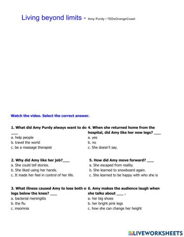 Living Beyond Limits