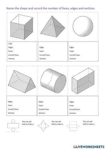 Properties of 3-D Shapes
