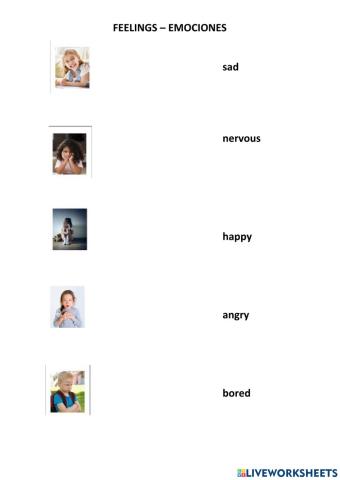 EVALUACION DE INGLES - EMOCIONES