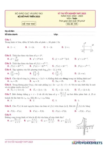 TN2023-PBC-Đề ôn tập số 105