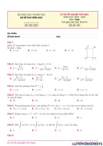 TN2023-PBC-Đề ôn tập số 106