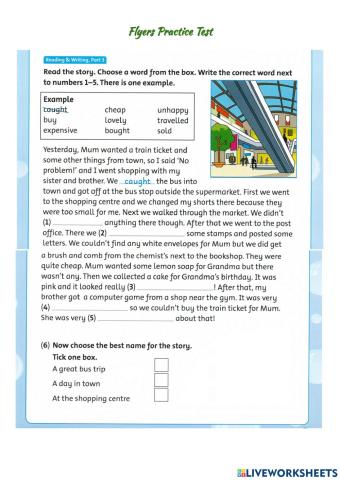 Flyers practice Test