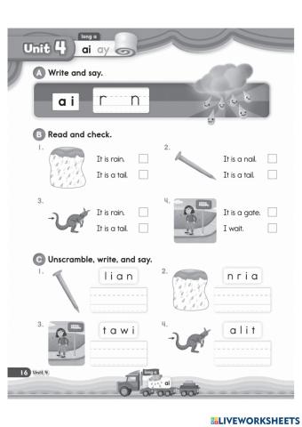 Review sound oa, ie,ai