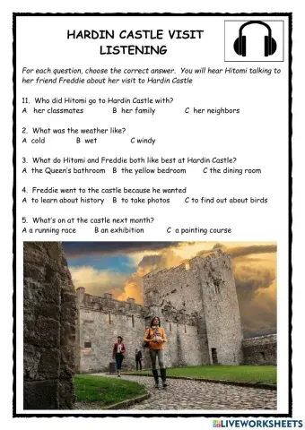 Hardin Castle Visit Listening