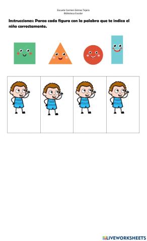 Pareo de figuras geométricas