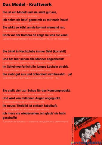 Das Model - Kraftwerk