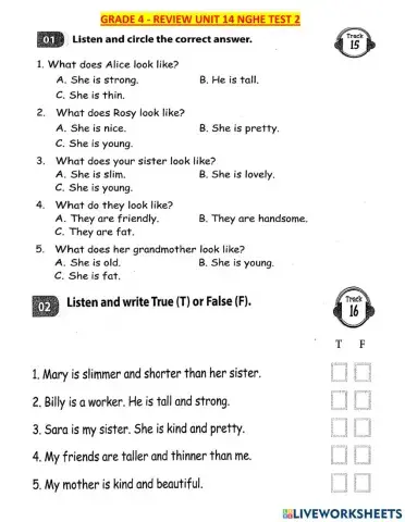 G4-review unit 14 test 2