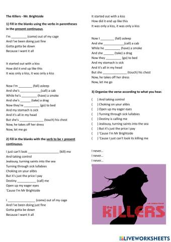 Mr brightside by the killers