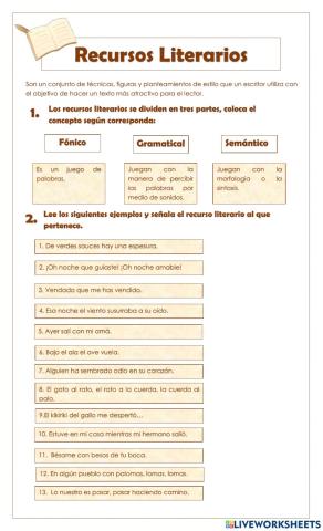 Recursos literarios
