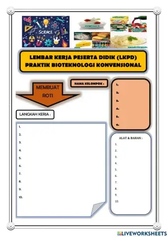 Lkpd bioteknologi konvensional