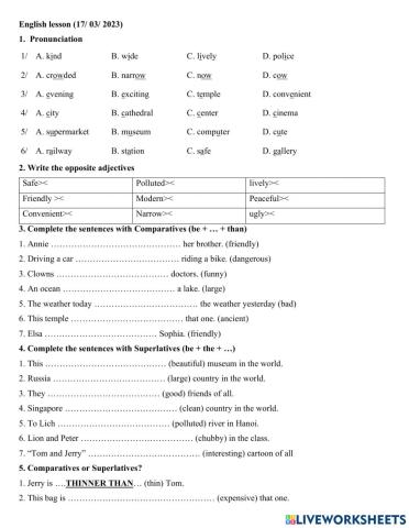 5C - So sánh hơn nhất