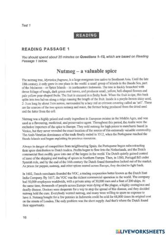 Ielts cambridge 15 - reading test 1 - part 1