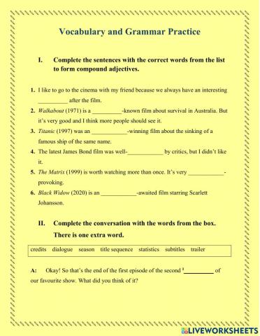 High Note 3 -- Vocabulary and Grammar