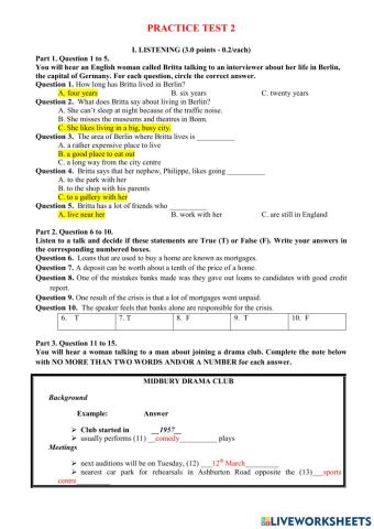 Olympic 10 - key test 2